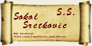 Sokol Sretković vizit kartica